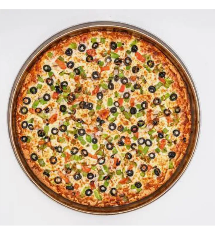 Garden Fresh Vegetarian Pizza at Pizza 64 Saddlepeace - Mushrooms, onions, tomatoes, black olives, and green peppers