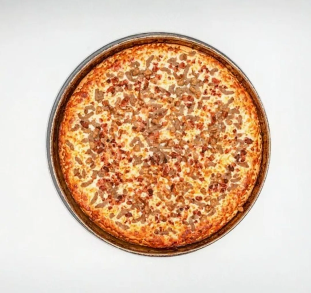 Meat Lovers Pizza at Pizza 64 Saddlepeace - Pepperoni, ham, beef, and Italian sausage